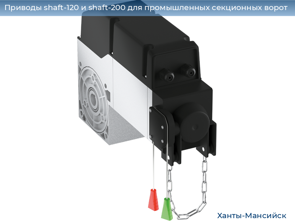 Приводы shaft-120 и shaft-200 для промышленных секционных ворот, 