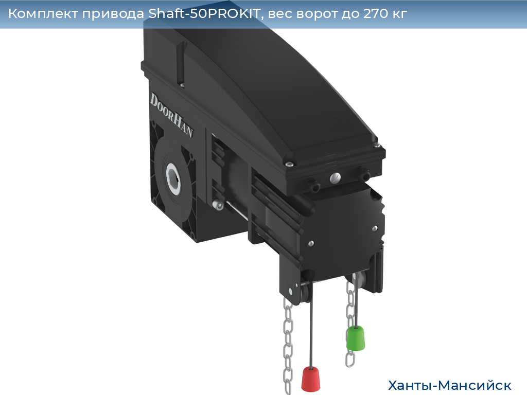 Комплект привода Shaft-50PROKIT, вес ворот до 270 кг, khanty-mansiysk.doorhan.ru