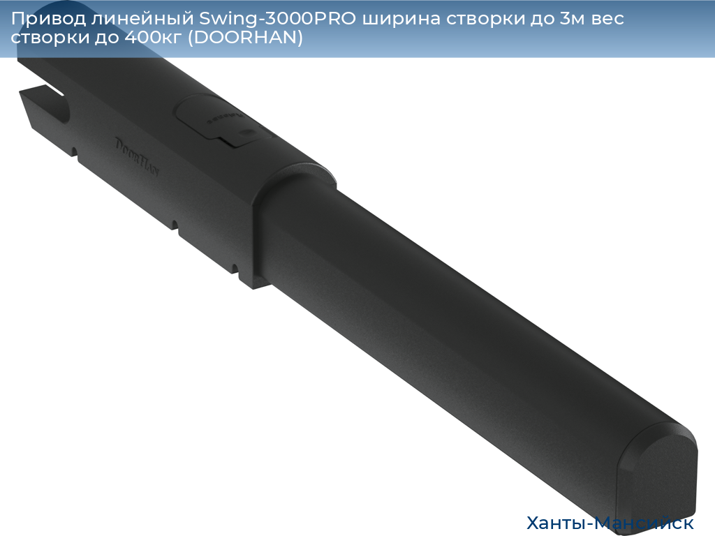 Привод линейный Swing-3000PRO ширина cтворки до 3м вес створки до 400кг (DOORHAN), khanty-mansiysk.doorhan.ru