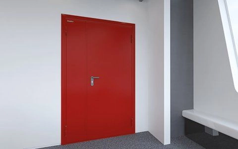 Двери противопожарные двустворчатые