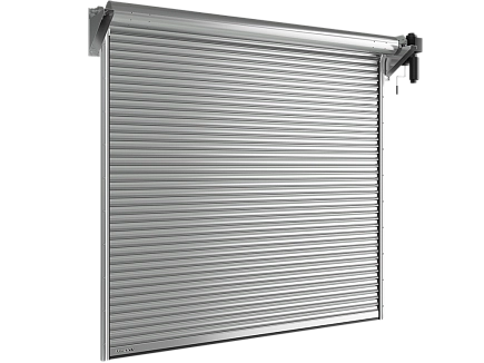 Рулонные ворота из стальных профилей (взломоустойчивые) rh117, rhs117p с вальным электроприводом