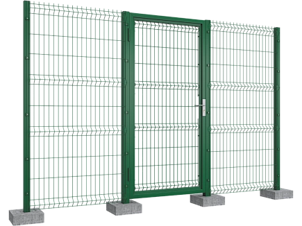 Калитка со стальной рамой и заполнением сварной сеткой