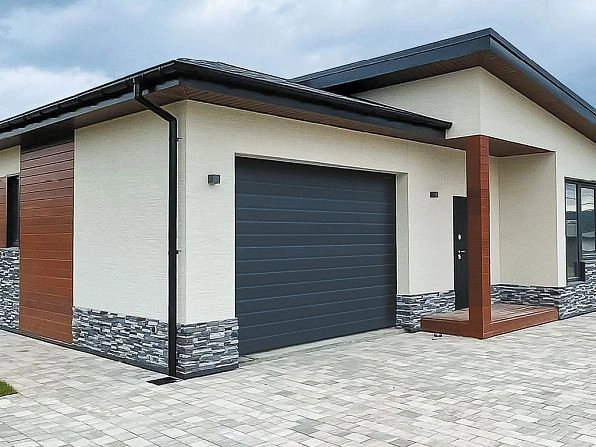 Секционные ворота 2900х2850 мм антрацитовые DoorHan rsd02, nefteyugansk.doorhan.ru